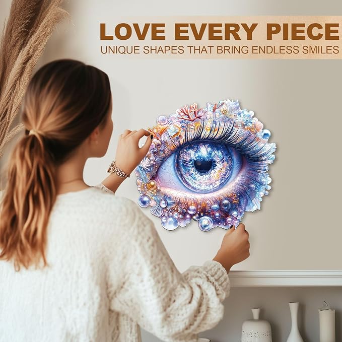 Abyssal Eye Puzzles Adults Gifts Wooden 235 Pieces 13.4 * 12.7in - Image 6