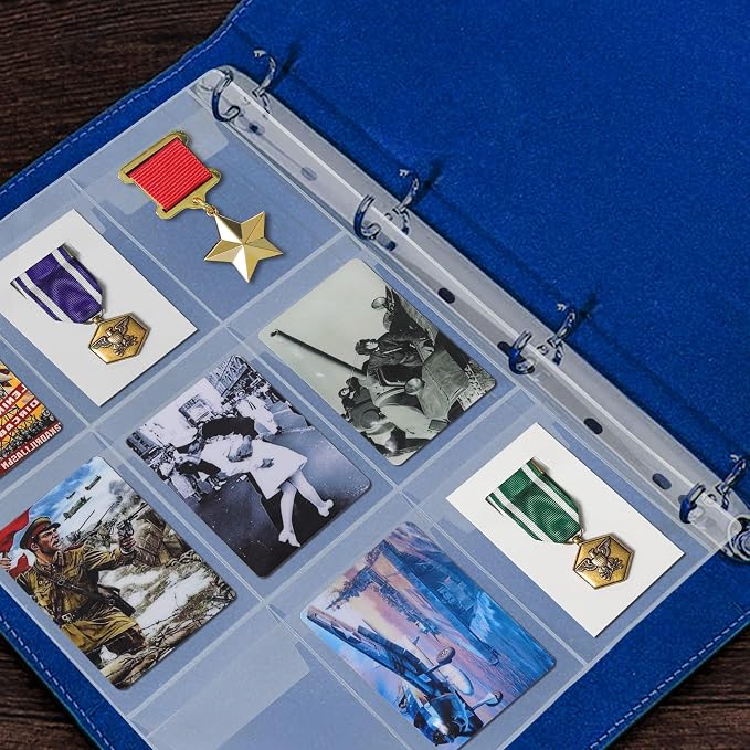 Coin Collecting Pages 5 Sheets 9 Pockets Standard 9Hole Coin Pocket Inserts - Image 7