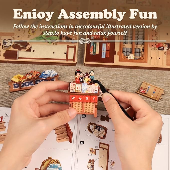 Cutefun Book Nook Kits for Adults, DIY Miniature Dollhouse Booknook Kit - Image 6