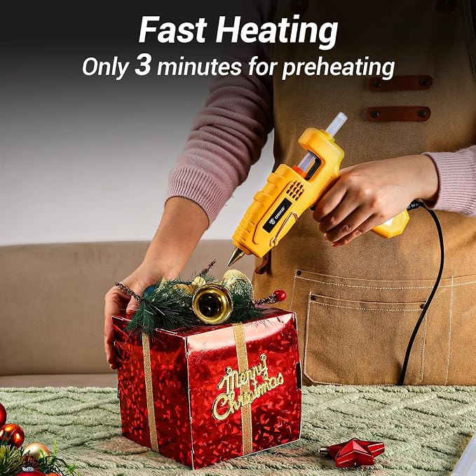 Hot Glue Gun Full Size: DEKOPRO 60/100Watt Dual Temp Hot Glue Gun Kit - Image 7
