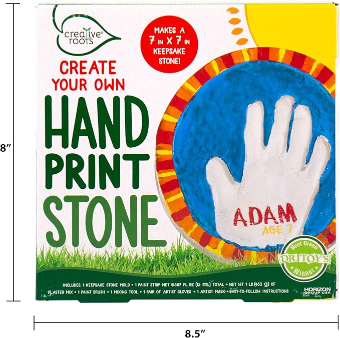 Creative Roots Create Your Own Handprint Stone by Horizon Group USA - Image 6