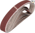 HARFINGTON 1 x 42 Inch Sanding Belts, 12 Pcs 40 Grits Aluminum Oxide Abrasive Belt Sander File Belt for Woodworking, Metal Polishing, Knife Sharpener