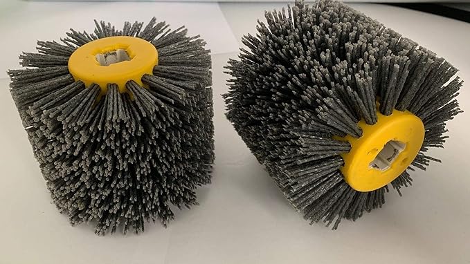 SIGNI Abrasive Nylon Drawing Wheel Drum Burnishing Polishing Brush for wooden furniture floor polishing 120X100mm 400 Grit 1pack