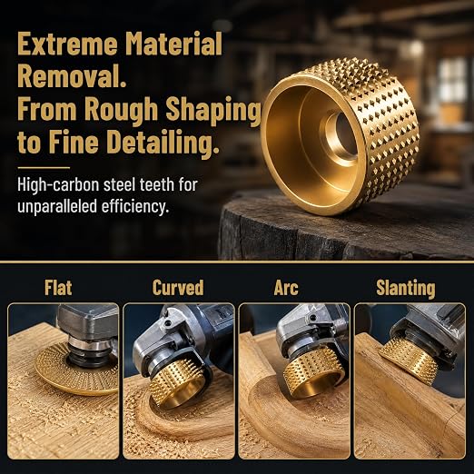 Angle Grinder Wood Carving Disc Set, Angle Grinder Polishing Pad - Image 7