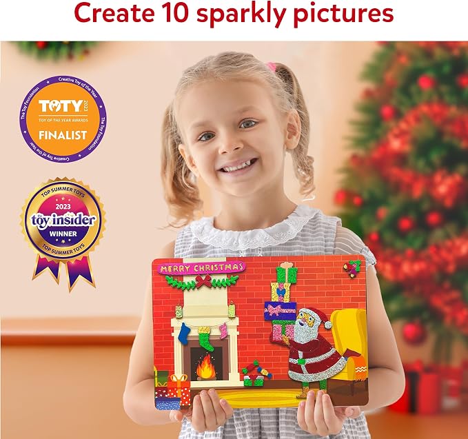 Skillmatics Foil Fun – Christmas Magic, Mess-Free Holiday Art & Craft Kit | DIY - Image 2