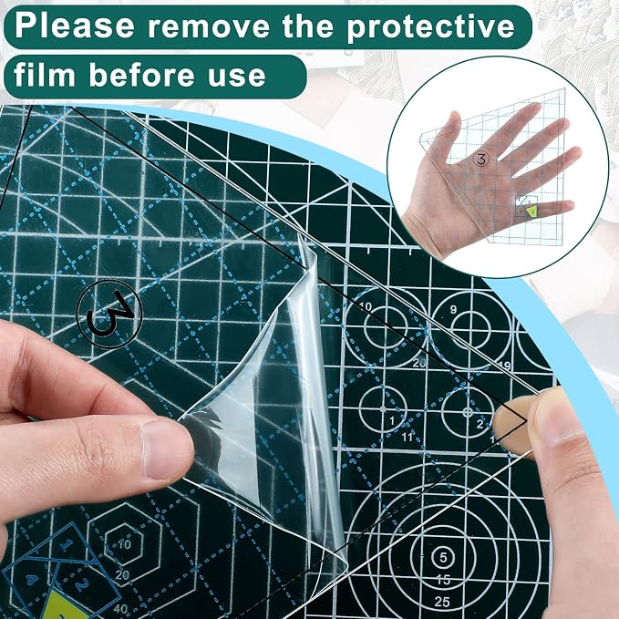 Jutom Quilting Templates Set Acrylic Cutting Templates - Image 4