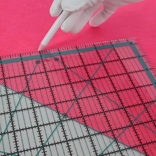 Quilting Rulers, Sewing Ruler, 4 Piece Acrylic Square Quilting Templates - Image 6