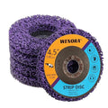 5 Pack Strip Discs Stripping Wheel for Angle Grinder, 4-1/2" x 7/8" Rust Remover Discs, Clean and Remove Paint Coating Rust Welds Oxidation(Purple)