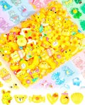 FIVEIZERO 100PCS Cute Slime Charms, Kawaii Flatback Resin Charms | 50+ Unique by FIVEIZERO