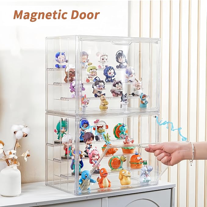 Clear Acrylic Display Case for Figures 4 Layer Figure Display Shelf - Image 2