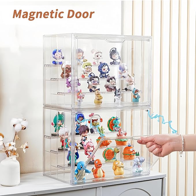 Clear Acrylic Display Case for Figures 4 Layer Figure Display Shelf - Image 3