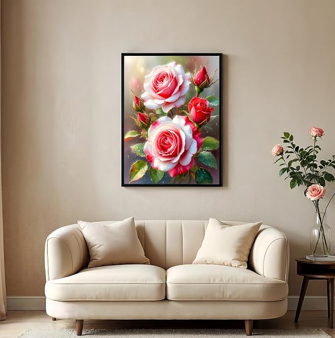 Diamond Paintings Kits for Beginners, Flower Diamond Arts Kits for Adults - Image 4