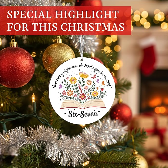 Sensemory Book Christmas Ornament 2025 Faux Stained Glass, Tree Decor Ornaments - Image 2