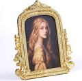 4x6 Ornate Gold Picture Frame, Vintage Roman Texture Photo Frame, Hand-Crafted by ZIHARA