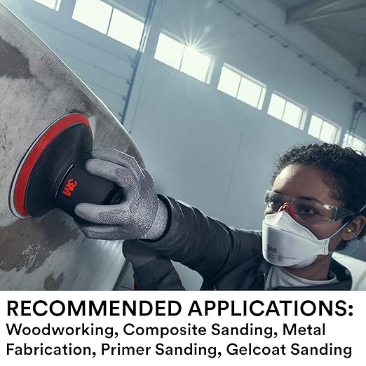 3M Xtract Cubitron II Net Disc 710W, 320+, 8 in, Die 800L, Pack of 50 Hook and Loop Sanding Discs, Virtually Dust-Free, Premium Option for Metal, Wood, Composites, Stock Removal, and Fine Finishing