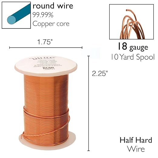 The Beadsmith Wire Elements 18-Gauge Lacquered Tarnish-Resistant Copper Wire - Image 4