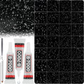 36000Pcs Black Rhinestones for Bedazzling, Mixed Sizes 2-6MM Gems Flatback by Worthofbest