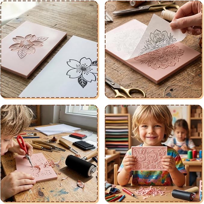 Oopsu Linocut Printmaking Kit - Image 7