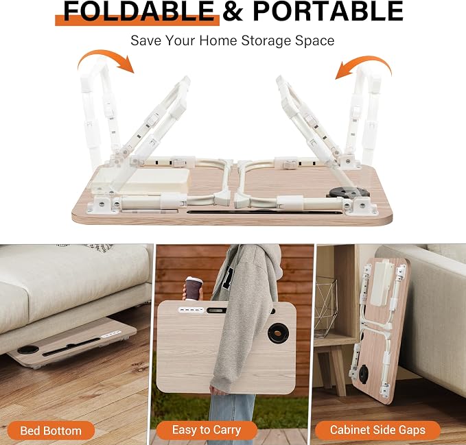 Lap Desk for Bed, Adjustable Laptop Desk - Image 7