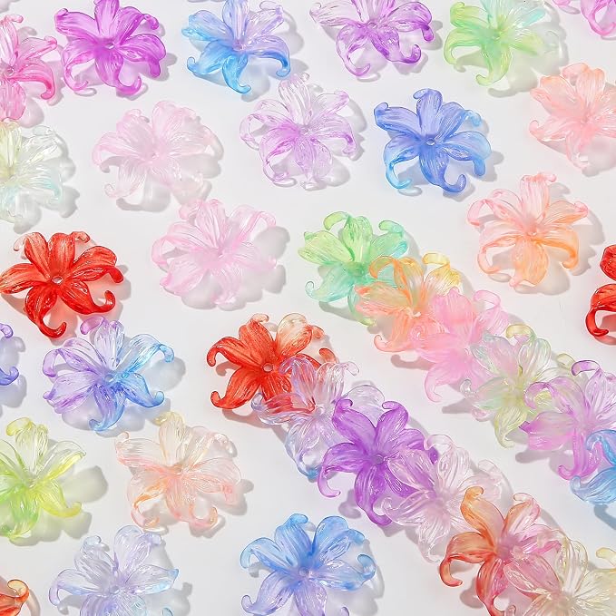 40pcs Flower Shape Beads for Jewelry Making Bracelets Necklace Bulk - Image 5