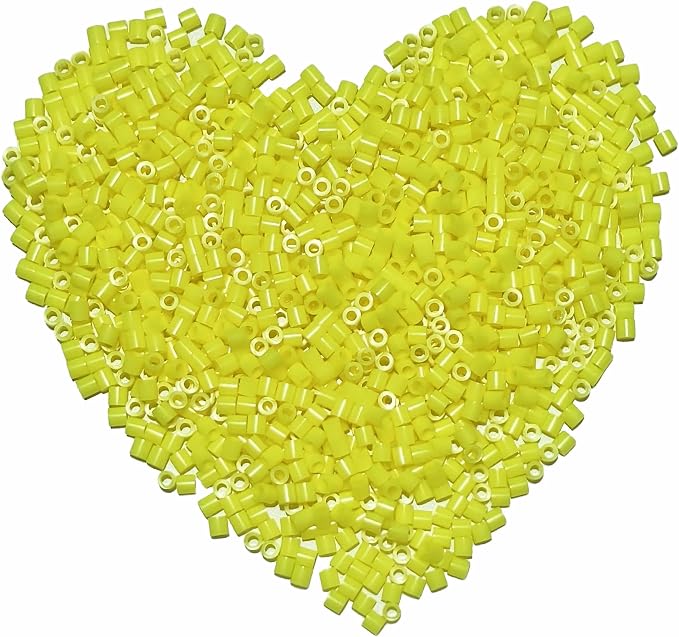 3000Pcs Beads Fuse Beads - 5mm Yellow Melting Beads by Yowamho