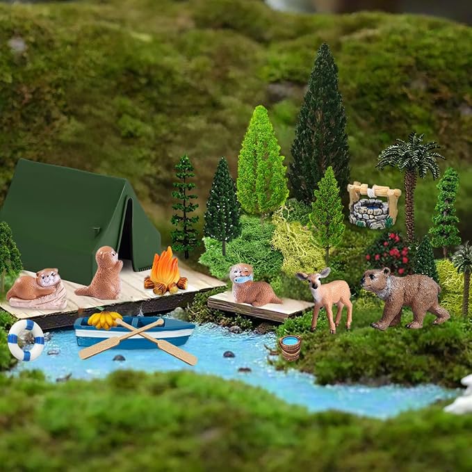 Miniature Garden Accessories, Model Scenery Kit, Forest Animal Figures - Image 5