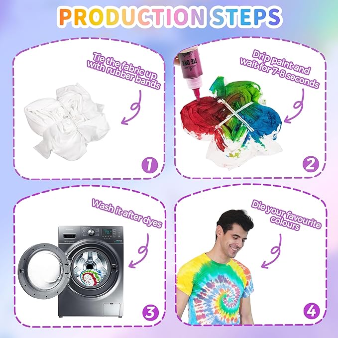 30 Colors Tie Dye Kit, Tie Dye Set - Image 4