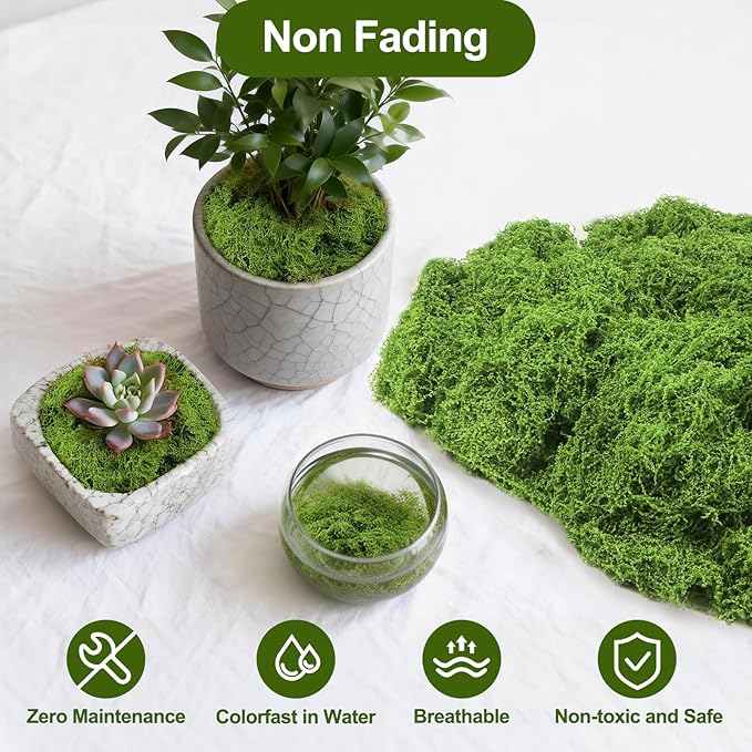 Fake Moss 5.3 oz, Artificial Moss - Image 5