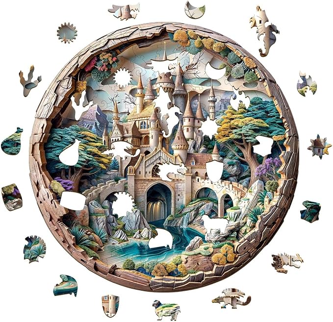 3D Castle Puzzles 200 Pieces Puzzles Gifts - Image 9