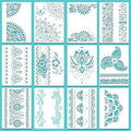 Outus 12 Pcs 8.3 x 11.7 Inch Mandala Stencils by Outus