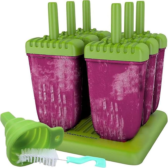 Popsicles Molds with Sticks 6 Individual Pieces BPA Free Popsicle Holders by Mamasicles