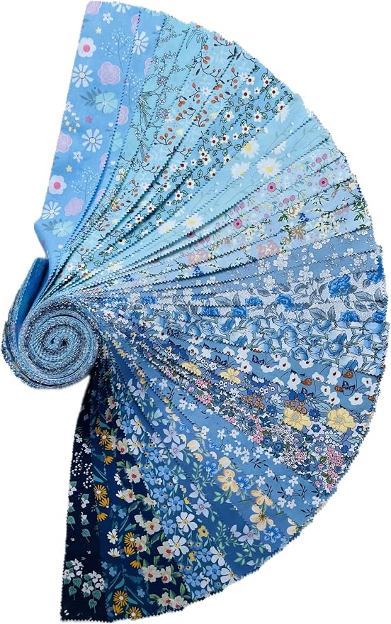 40 Strip Jelly Roll Fabric Strips - Image 2