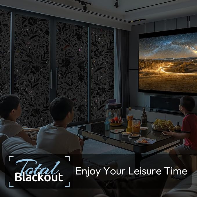 rabbitgoo Total Blackout Window Film, 17.5" x 157.4" | Sun Blocking Light - Image 7