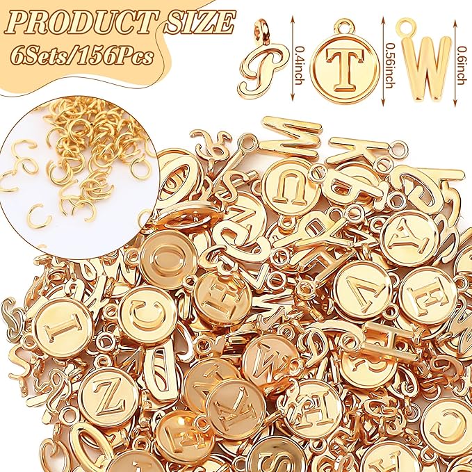 SANNIX Letter Charms, KC Gold - Image 2
