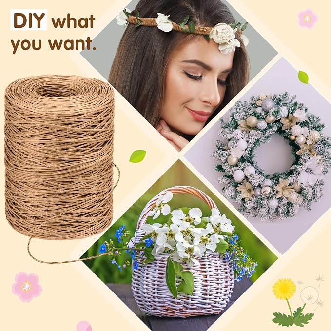 Syhood 1345 Feet Floral Vine Bind Wire Rustic Wrapping Wire - Image 6