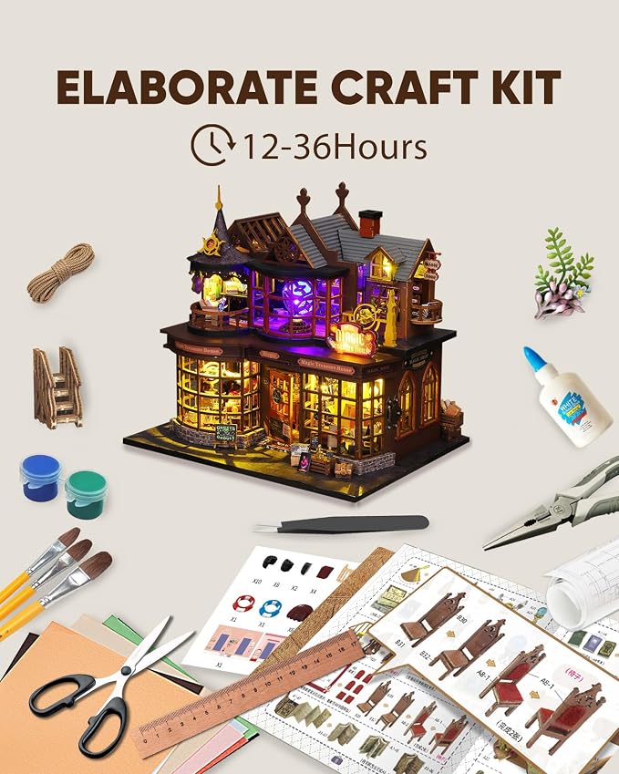 DIY Miniature House Kit, DIY Dollhouse Kit - Image 7