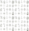 WOCRAFT 60pcs Bright Silver Christmas Bracelet Charms by WOCRAFT