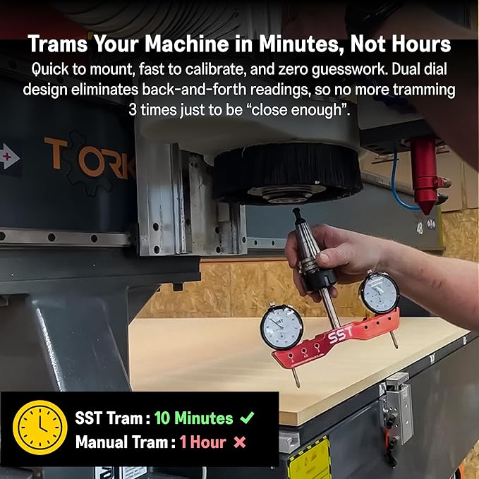 SST – Mill & Lathe Tramming System Bundle – Regular + Mini - Tram, Align & Square for Machine Calibration - Precise & Powerful - Designed in the USA