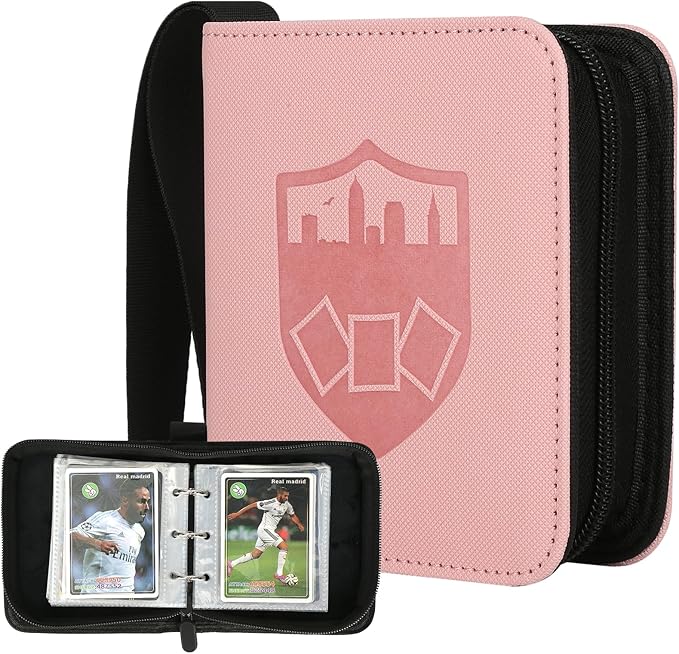 GERMUN Mini Card Binder 1 Pocket, 80 Pockets Trading Card Binder, Premium Small by GERMUN