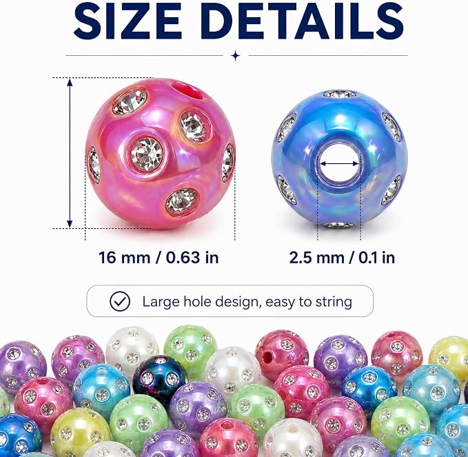 100 Pcs Beads for Pens - 16mm Focal Beads for Beadable Pens - Image 7