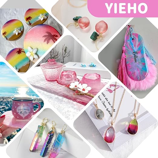 YIEHO UV Resin 500g -Bulk Upgraded Crystal Clear Hard UV Fast Curing Epoxy - Image 5
