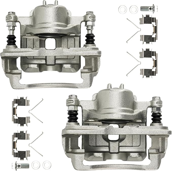 Torchbeam Front Brake Calipers Set for Honda Civic 2003-2011, Honda Fit 2007-2008, Acura RSX 2002-2006, Front Left and Front Right Calipers Replace # 19B2796+19B2797