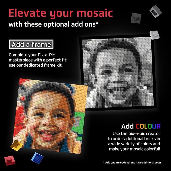 BRICK ME Pix-a-Pic Mosaic Kit, 4900 Bricks | DIY Pixel Photo Mosaic - Image 6