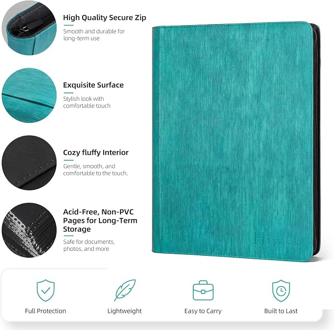 Card Binder 16 Pocket, Premium 1024 Double Sided Pocket Collection Binder - Image 5