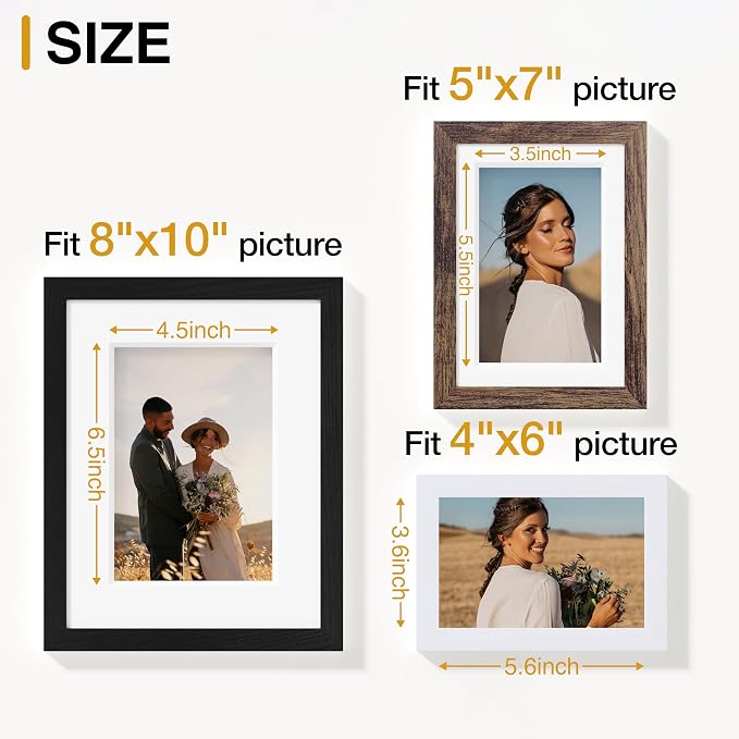 Vittanly 15 Pack Picture Frames Collage Wall Decor, Gallery Frame Set - Image 3