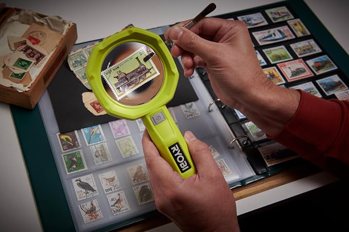 RYOBI - Illuminated Magnifying Glass 4V USB Lithium - 2 intensities: 60/200 - Image 6
