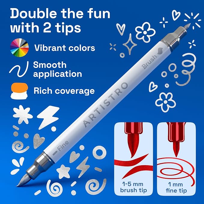 ARTISTRO 48 Metallic Acrylic Paint Markers - Image 3