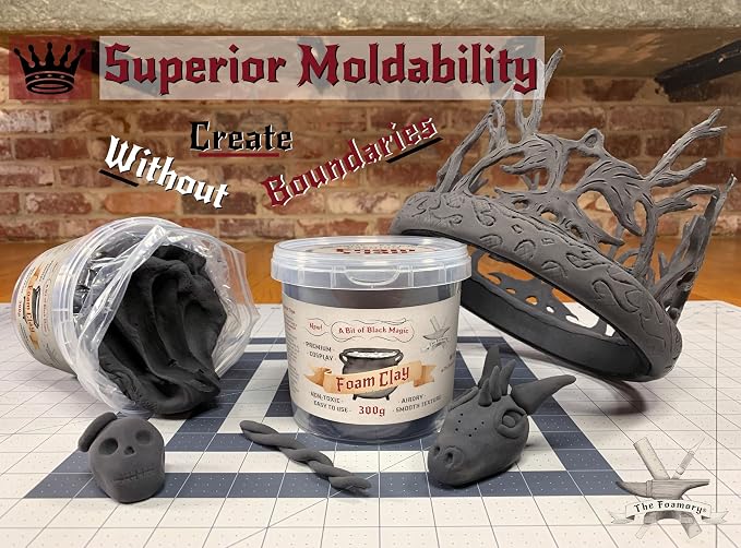 The Foamory Moldable Cosplay Foam Clay High Density Air Dry Clay, EVA Foam - Image 2