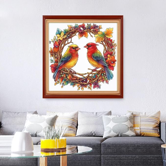 Foxhool Stamped Cross Stitch Kits, 11CT Printed Cross Stitch Pattern Full - Image 2