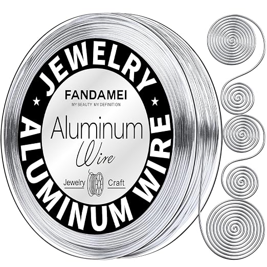 FANDAMEI Craft Wire 20 Gauge 98 Feet, Aluminum Wire by FANDAMEI